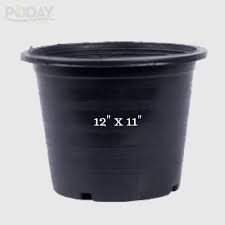 12 inch black pot